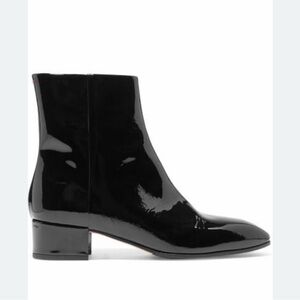 Aeyde NWOT 37 Naomi Black Patent Leather Boots